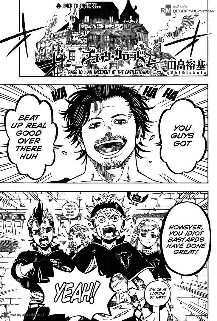 Black Clover Manga Chapter 10 page 1 - What Happened One Day in the Castle Town
