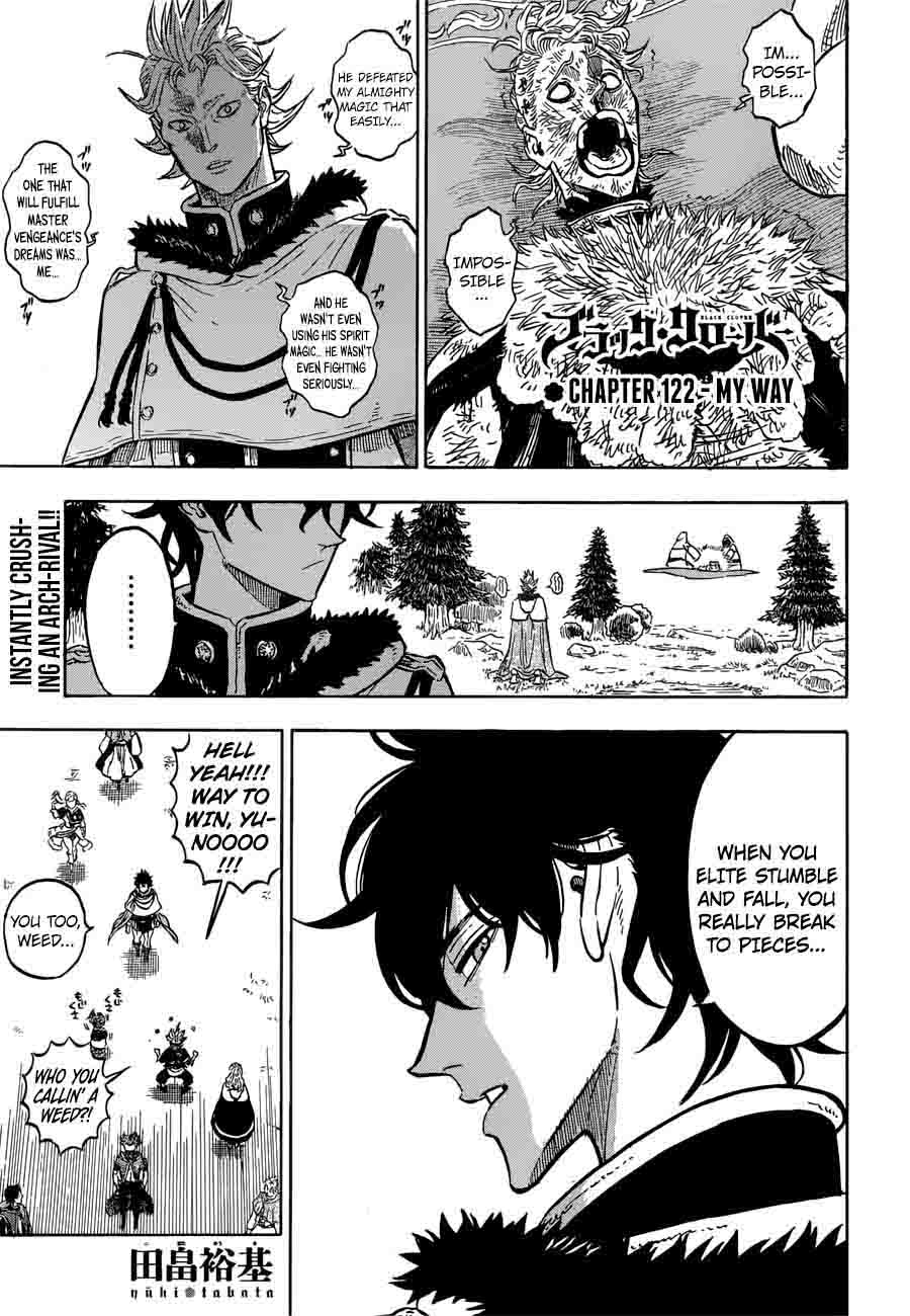 Black Clover Manga Chapter 122 page 1 - My Way