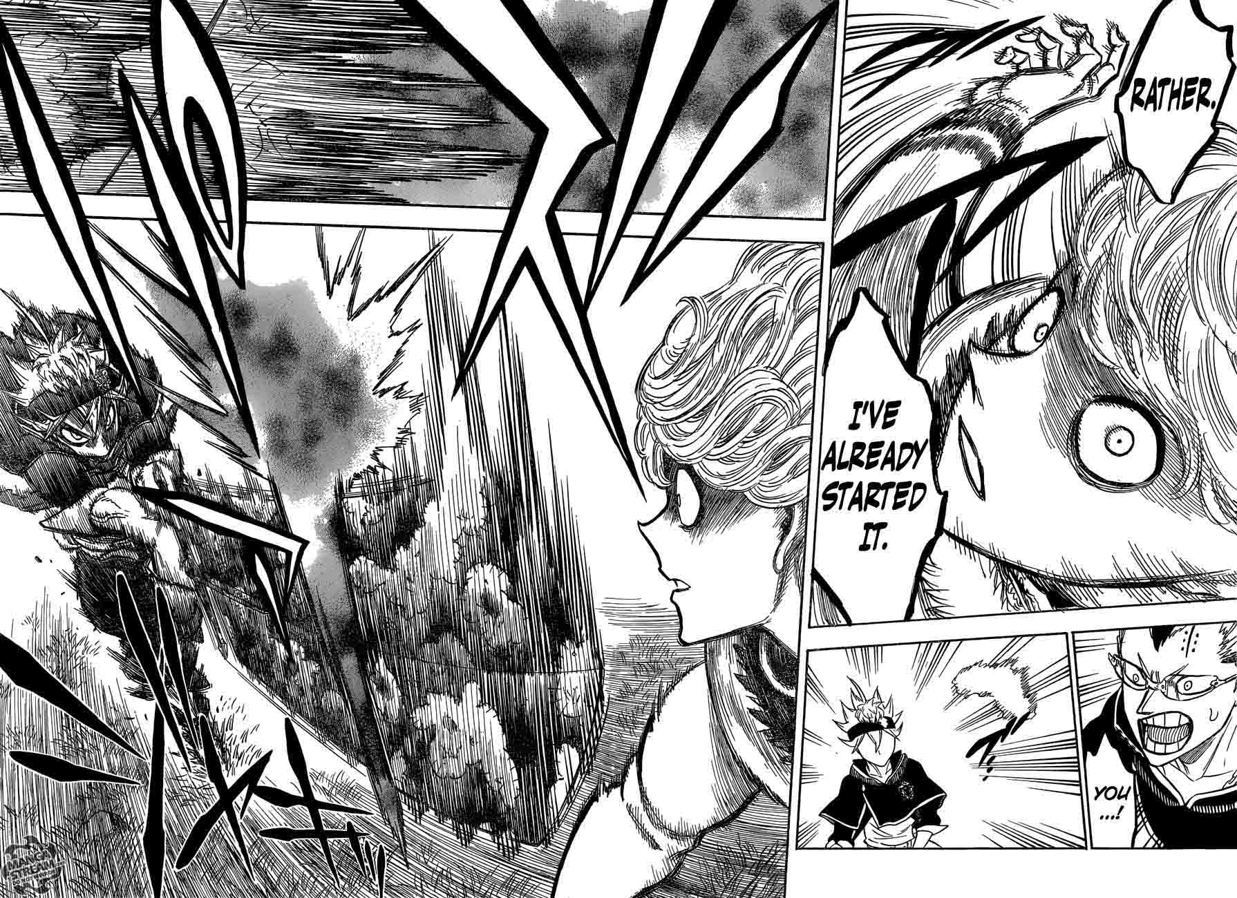 Black Clover Manga Chapter 127 page 17 - Gold and Black Sparks