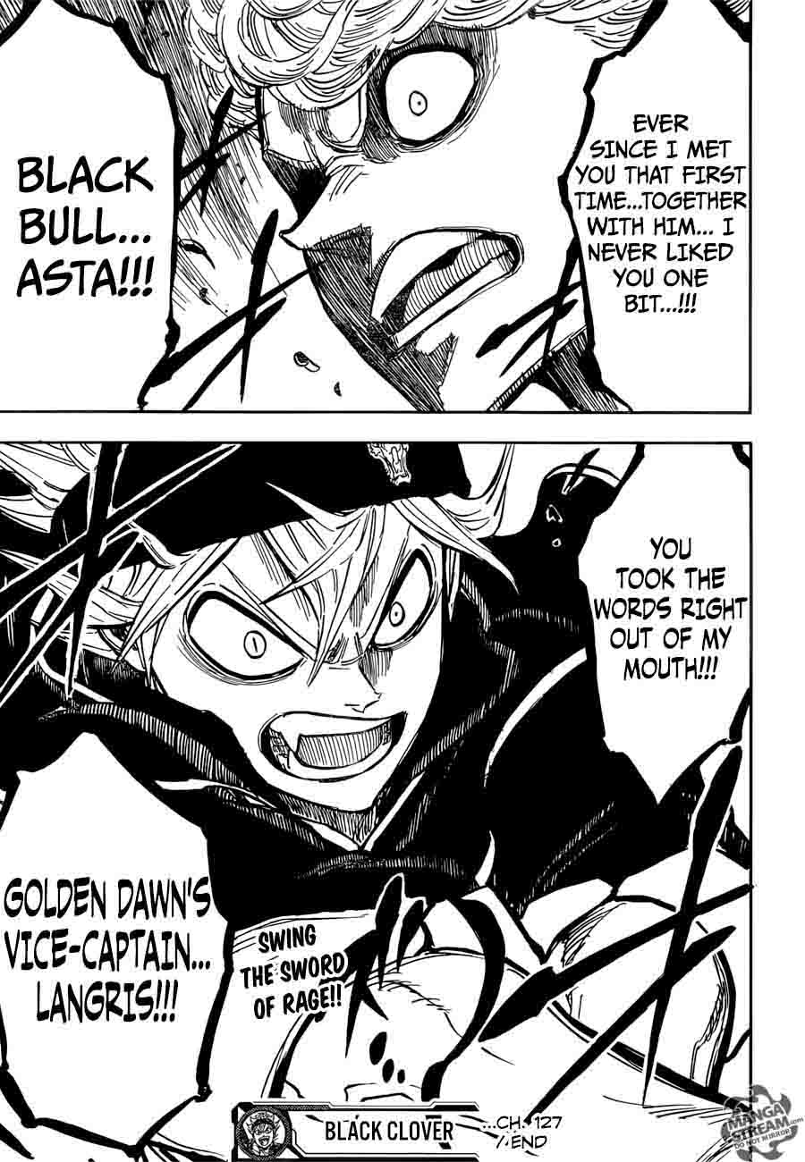 Black Clover Manga Chapter 127 page 19 - Gold and Black Sparks