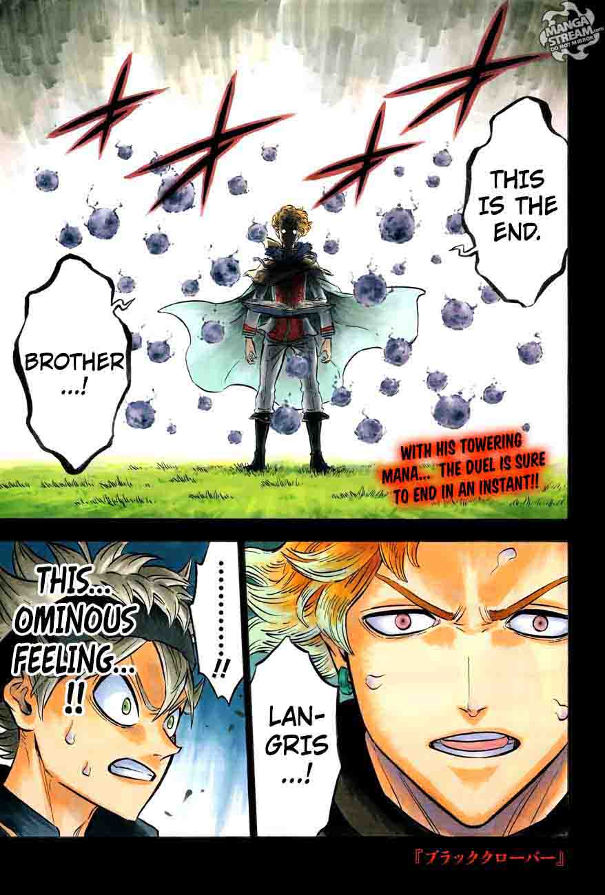 Black Clover Manga Chapter 127 page 2 - Gold and Black Sparks