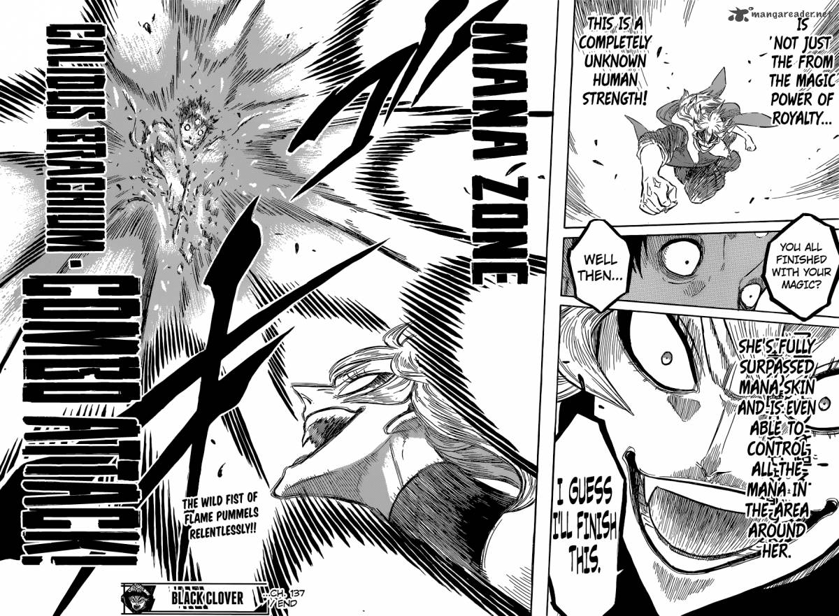 Black Clover Manga Chapter 137 page 15 - Mereoleona vs. Rhya the Treachery