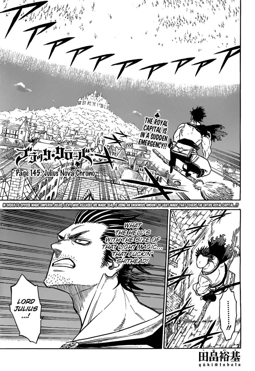 Black Clover Manga Chapter 145 page 1 - Julius Novachrono