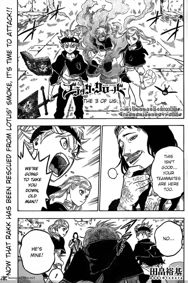 Black Clover Manga Chapter 15 page 1 - Three People