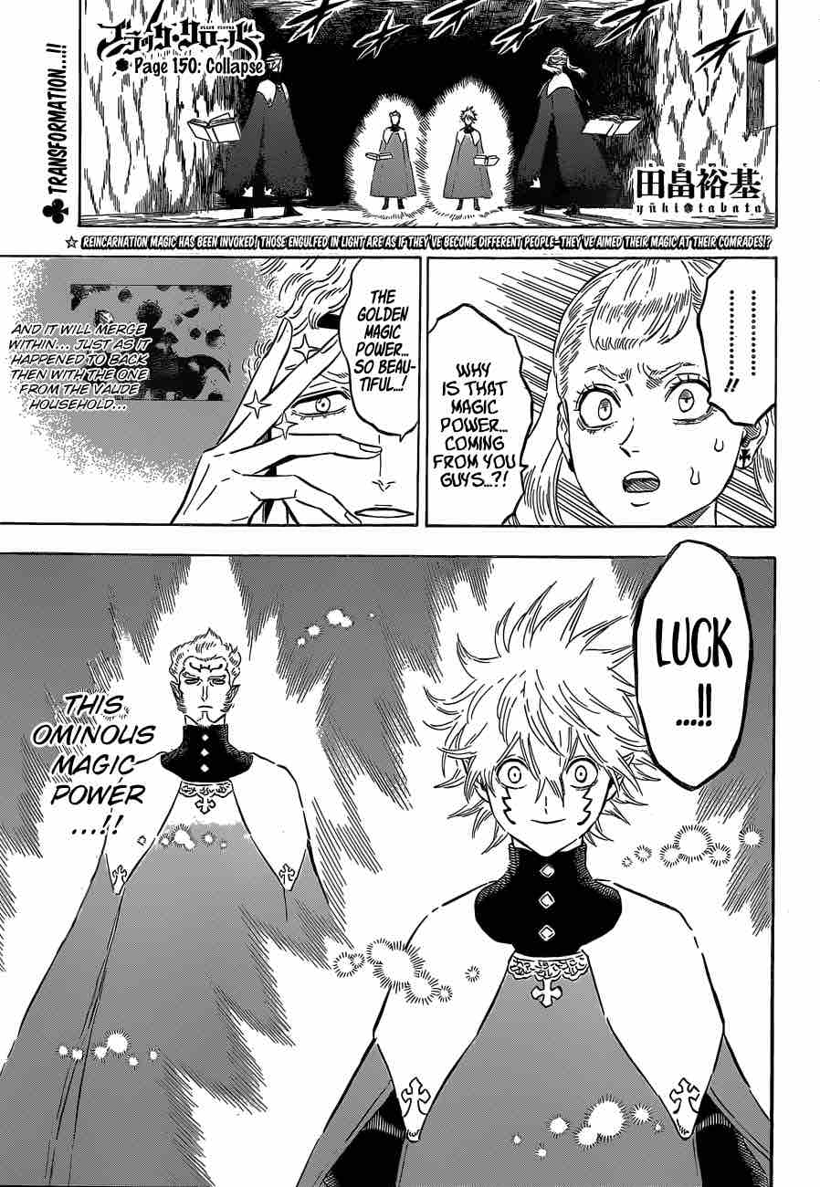 Black Clover Manga Chapter 150 page 1 - Collapse