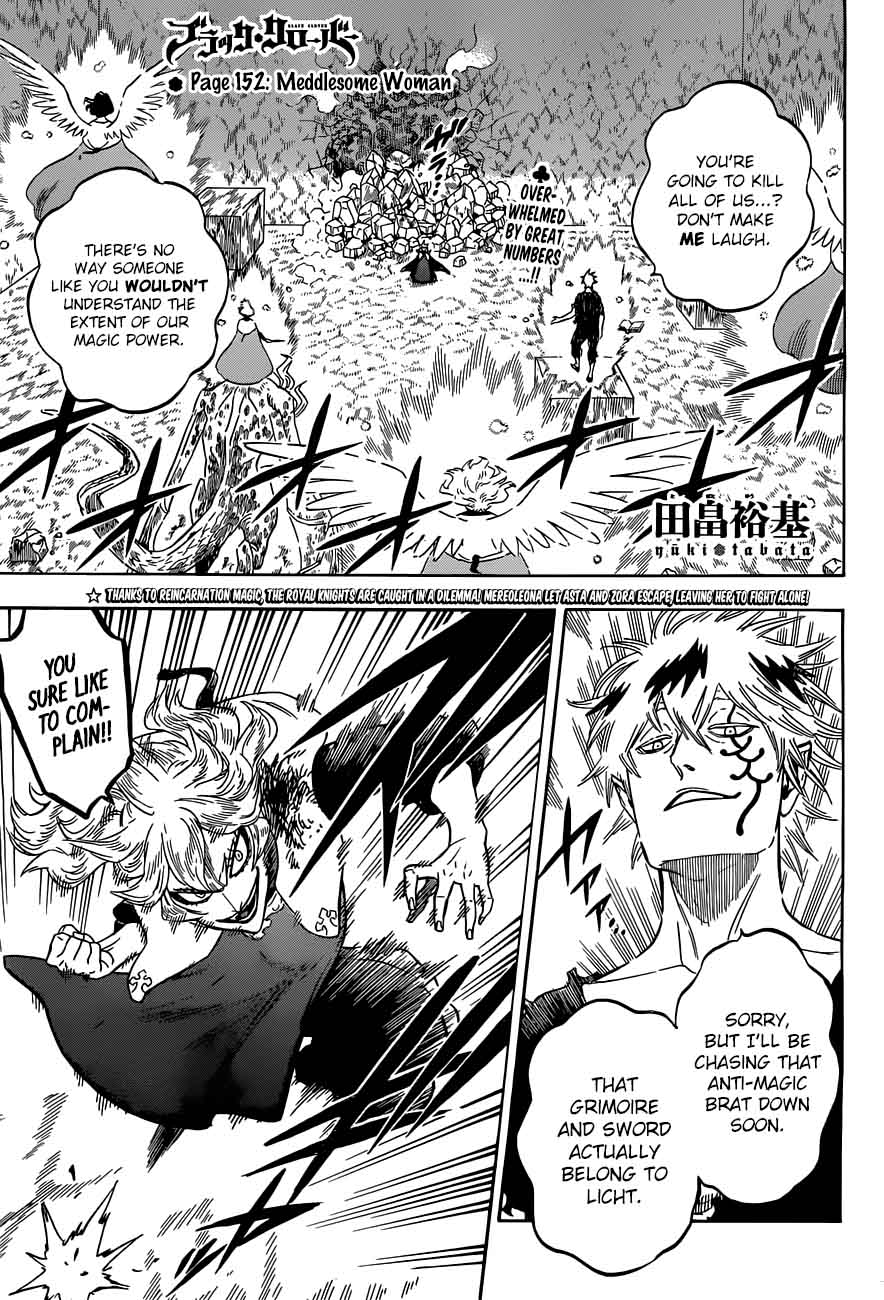 Black Clover Manga Chapter 152 page 1 - Troublesome Woman