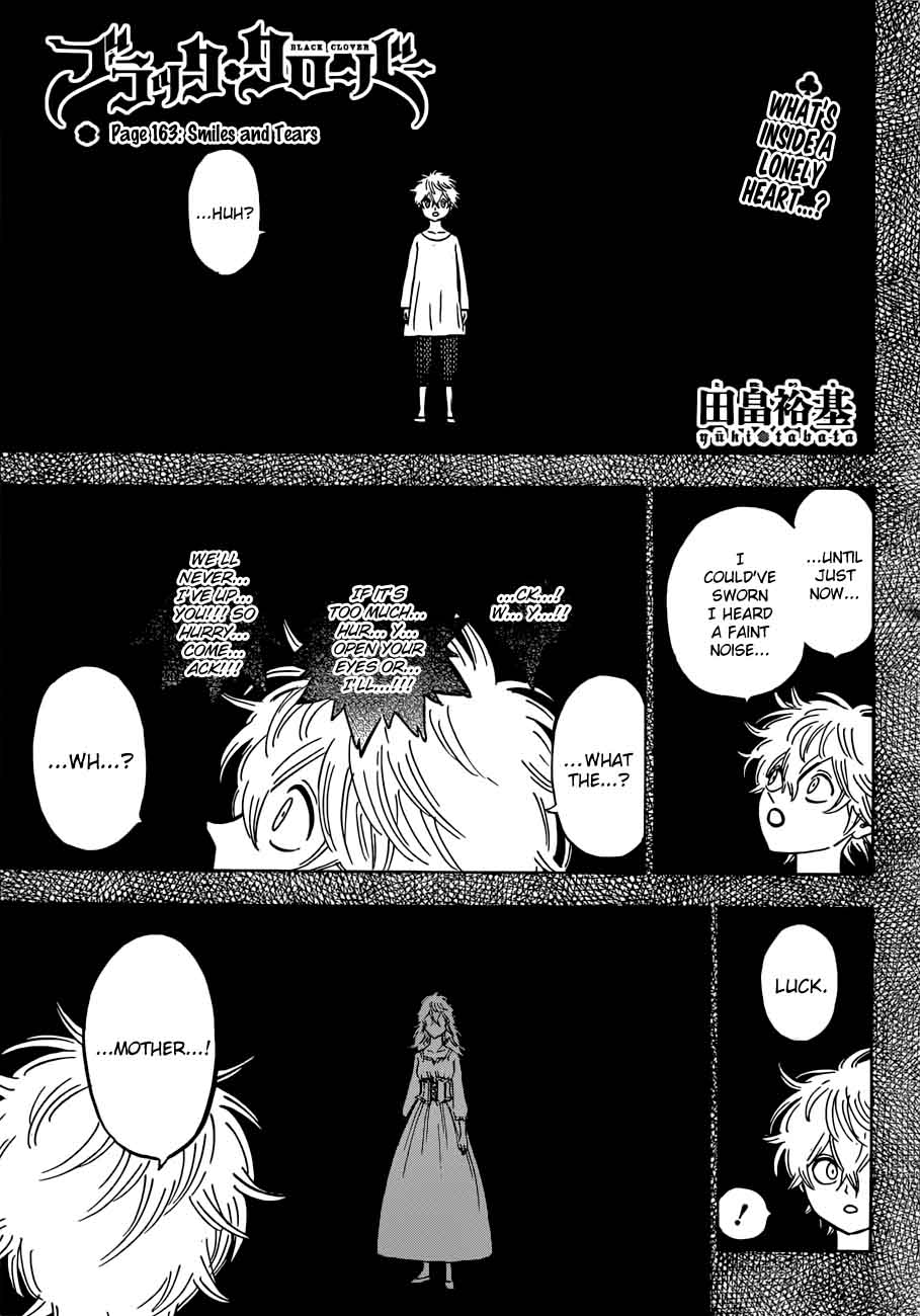 Black Clover Manga Chapter 163 page 3 - Smiles, Tears