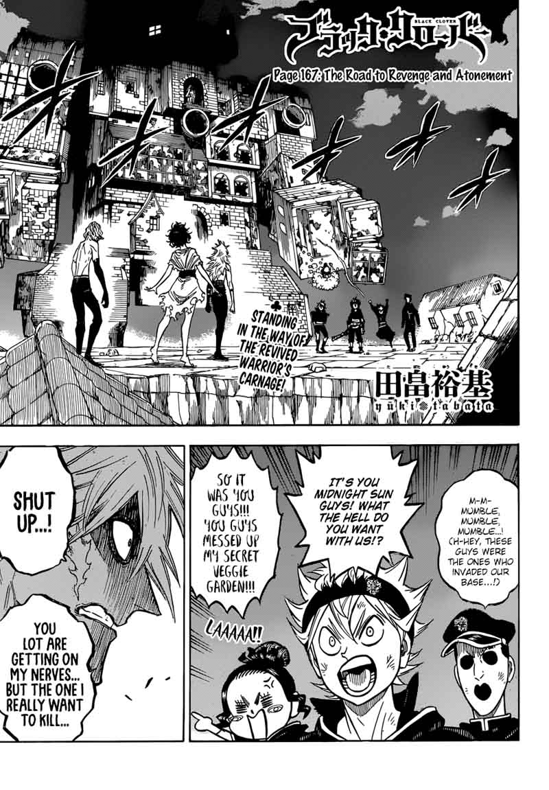 Black Clover Manga Chapter 167 page 1 - Path of Revenge, Path of Atonement