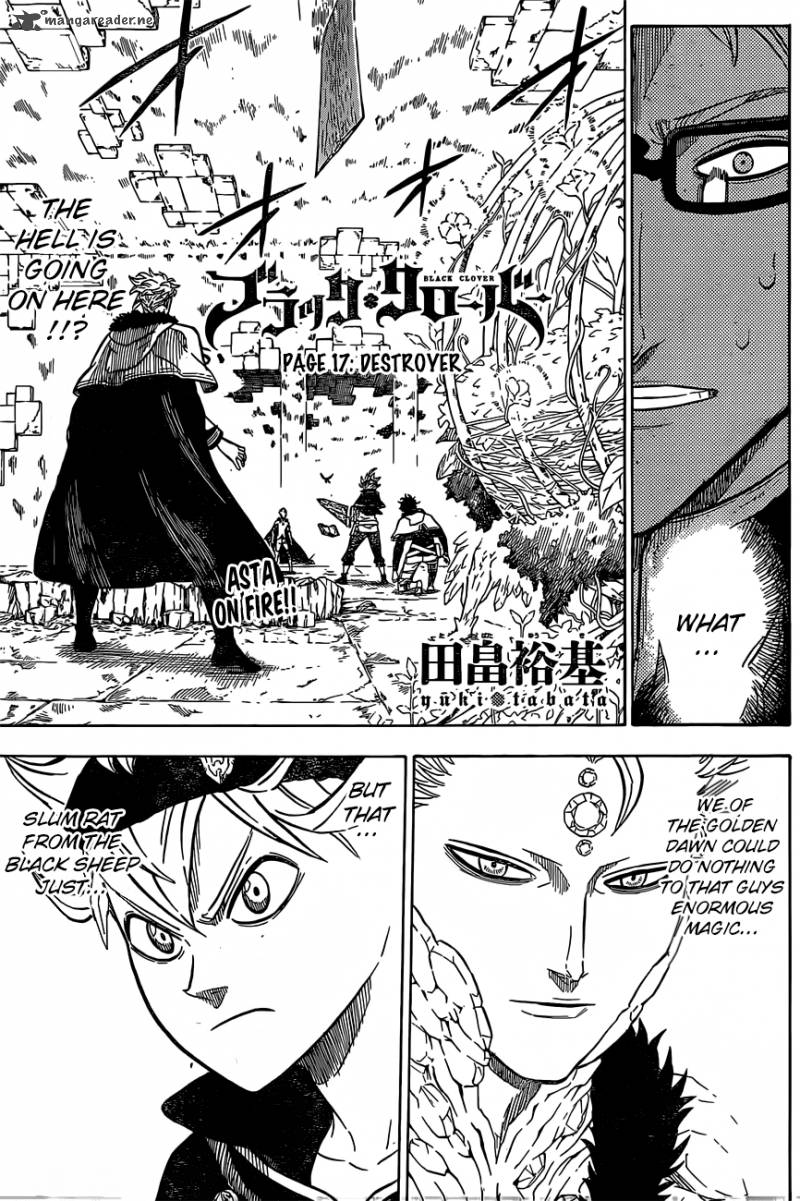 Black Clover Manga Chapter 17 page 1 - Destroyer