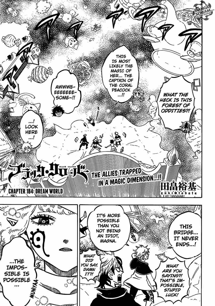 Black Clover Manga Chapter 184 page 1 - Dream World