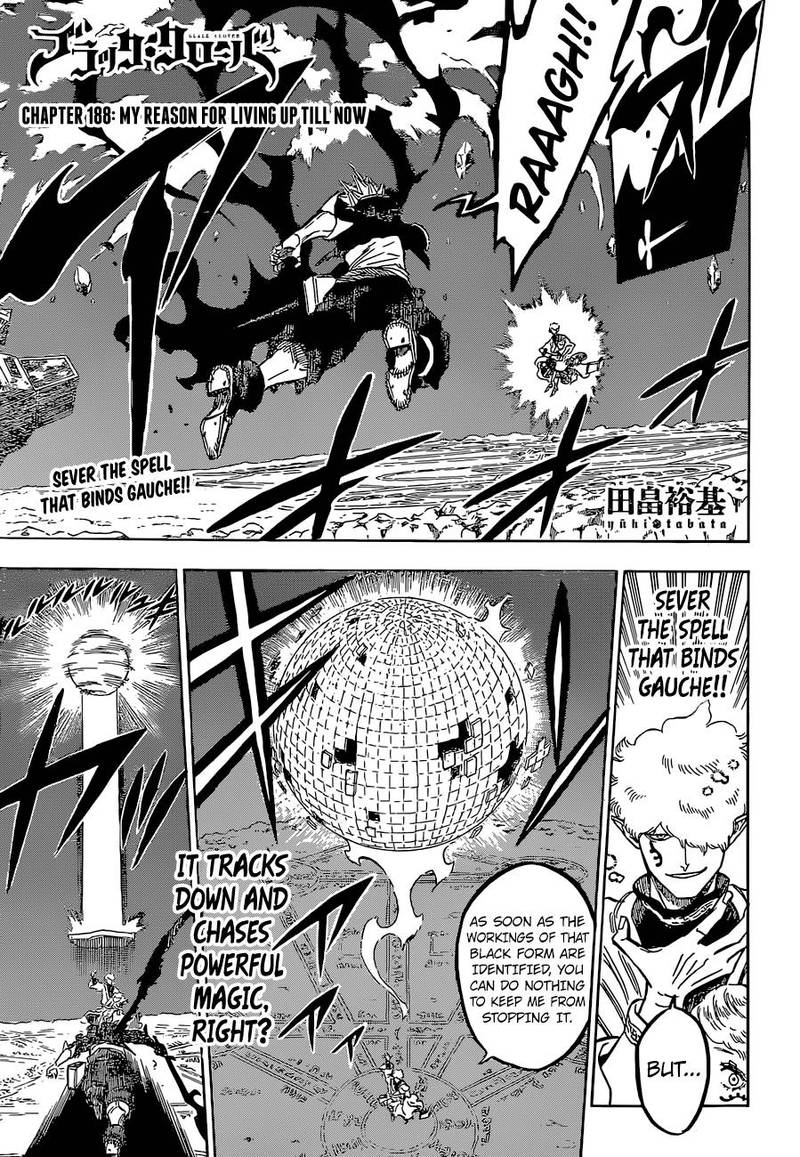 Black Clover Manga Chapter 188 page 3 - Why I Lived This Long