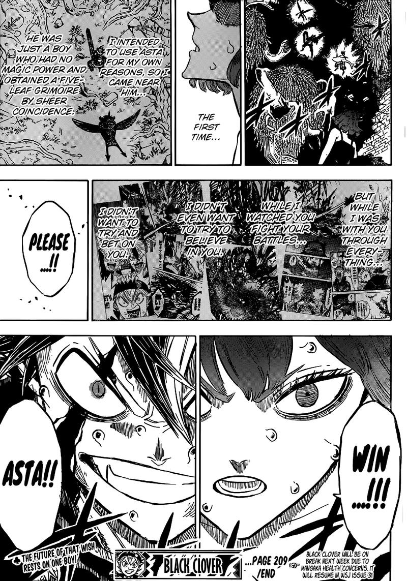 Black Clover Manga Chapter 209 page 11 - Wish
