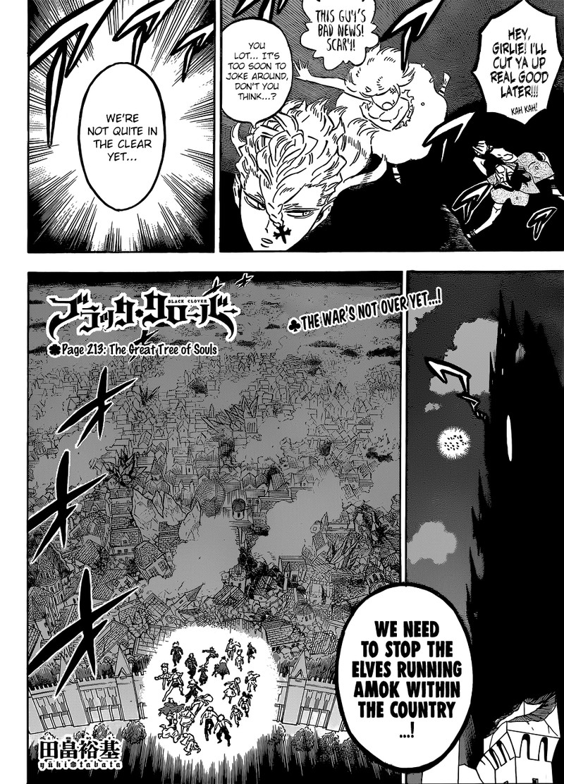 Black Clover Manga Chapter 213 page 2 - The Great Soul Tree