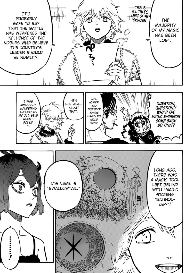 Black Clover Manga Chapter 215 page 7 - Three Problems
