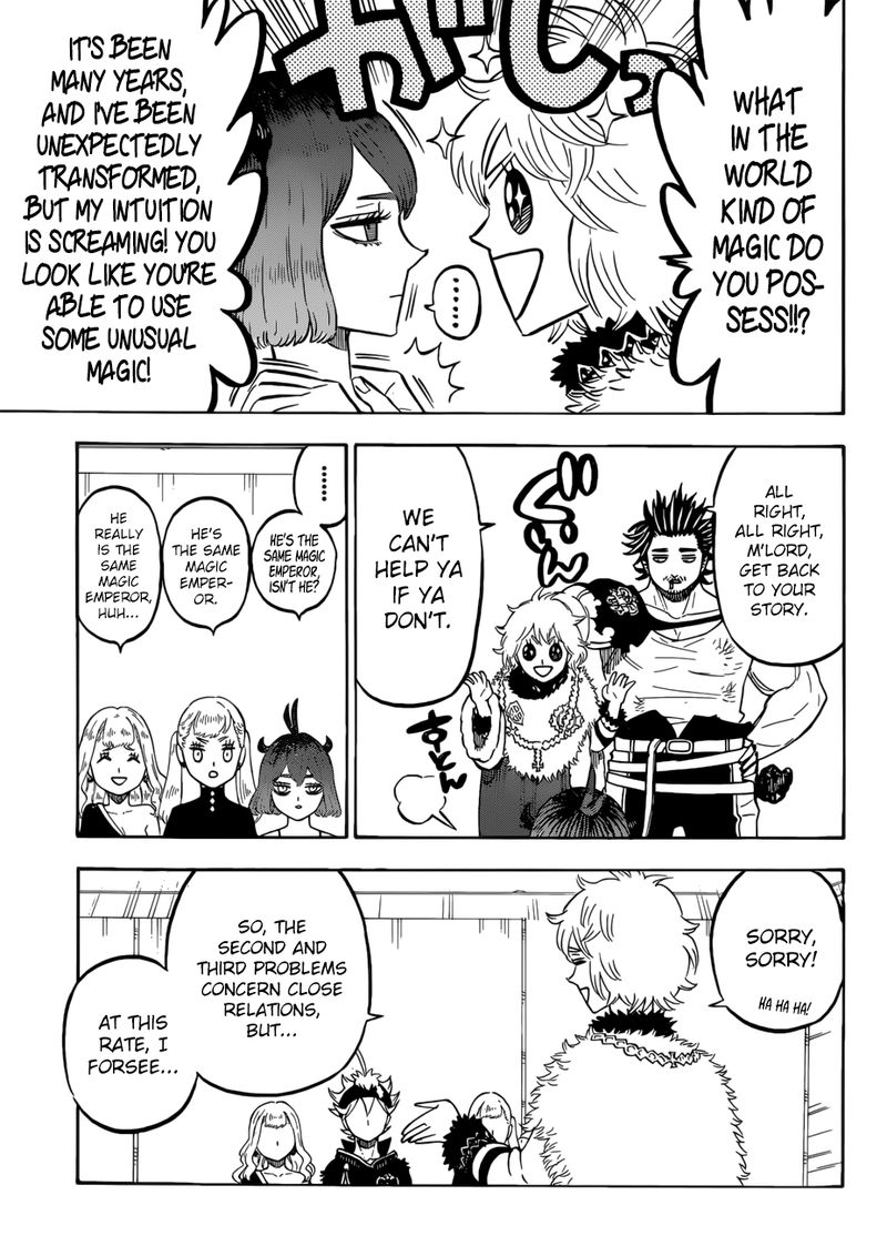 Black Clover Manga Chapter 215 page 9 - Three Problems