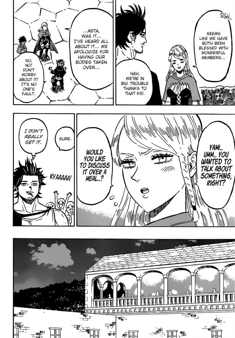 Black Clover Manga Chapter 221 page 10 - The Blue Rose's Confession