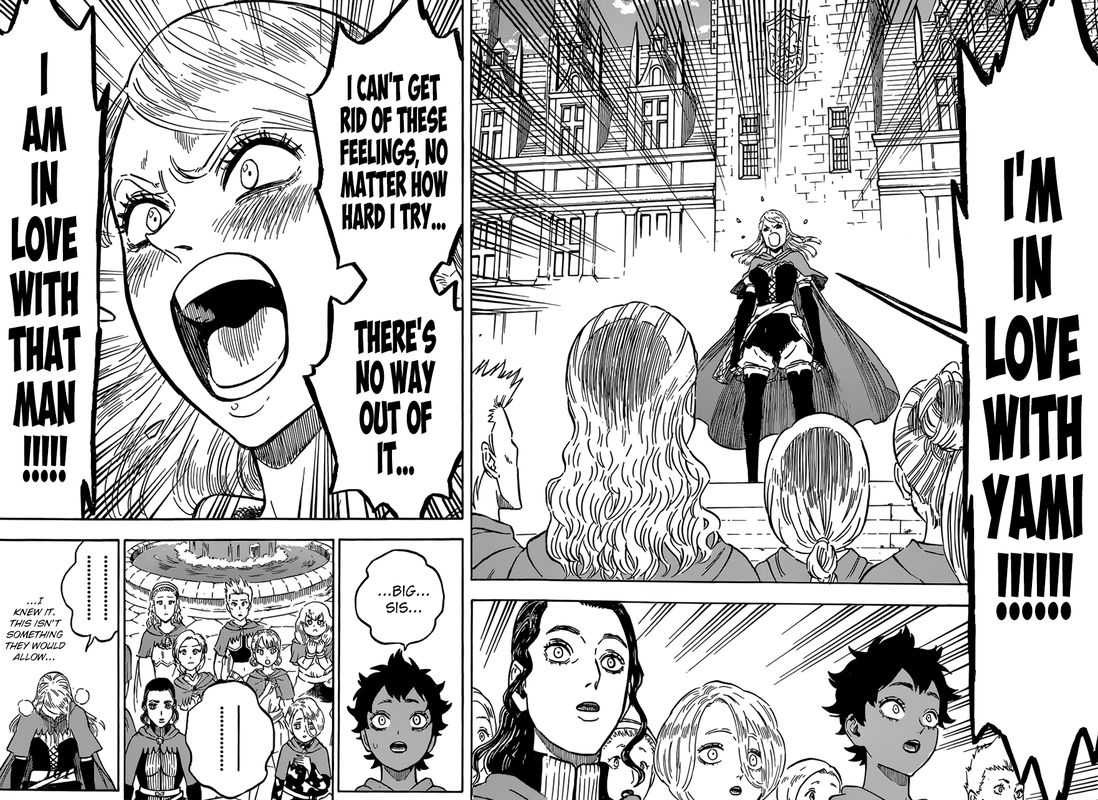Black Clover Manga Chapter 221 page 4 - The Blue Rose's Confession
