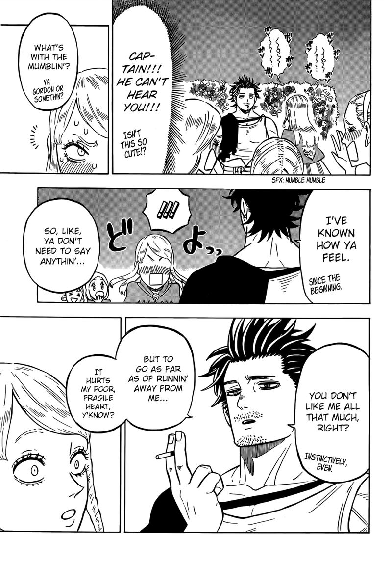 Black Clover Manga Chapter 221 page 8 - The Blue Rose's Confession