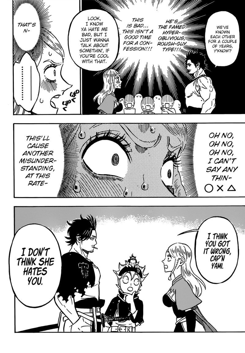 Black Clover Manga Chapter 221 page 9 - The Blue Rose's Confession