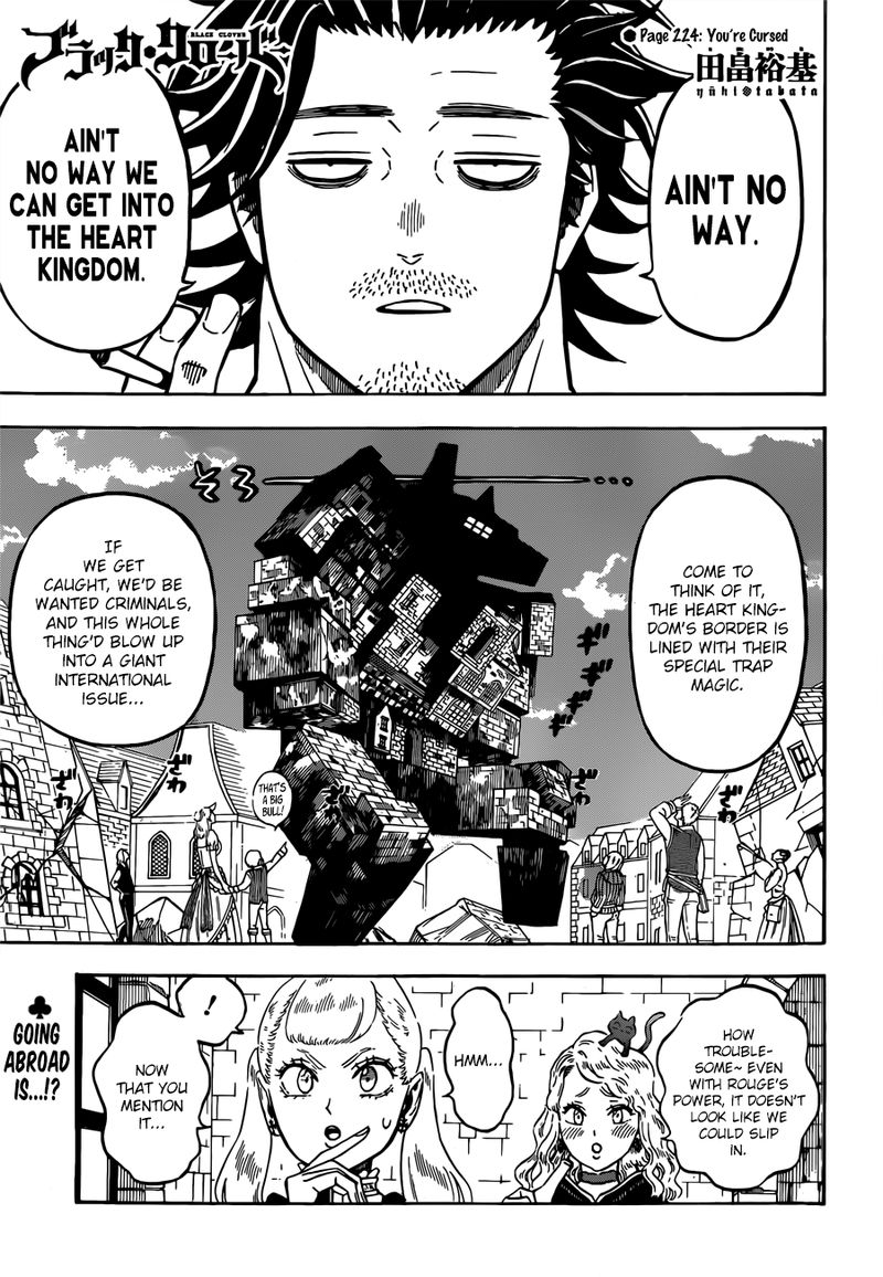 Black Clover Manga Chapter 224 page 1 - You Are Cursed