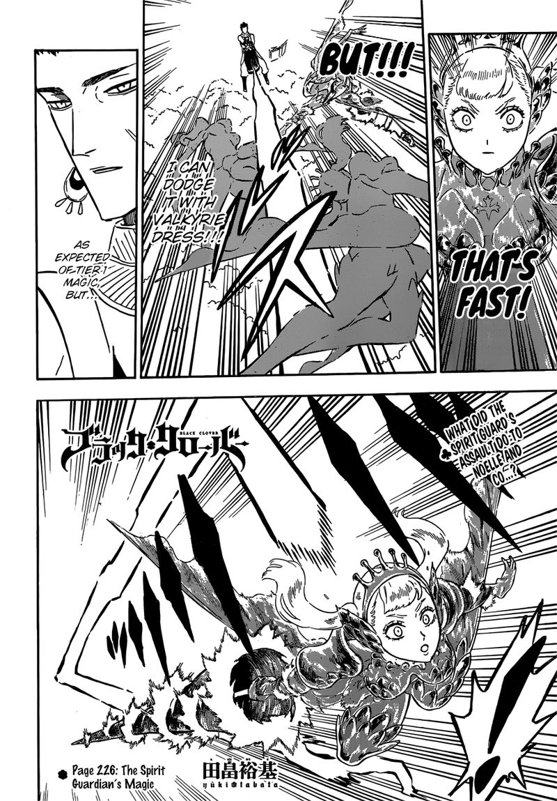 Black Clover Manga Chapter 226 page 2 - The Spirit Guardian's Magic