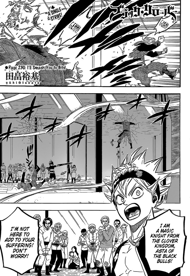 Black Clover Manga Chapter 230 page 1 - I'll Crush You