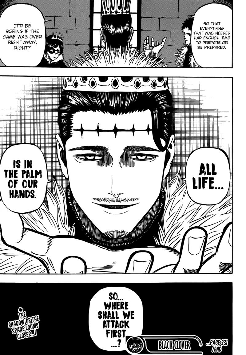 Black Clover Manga Chapter 231 page 15 - The Dark Triad