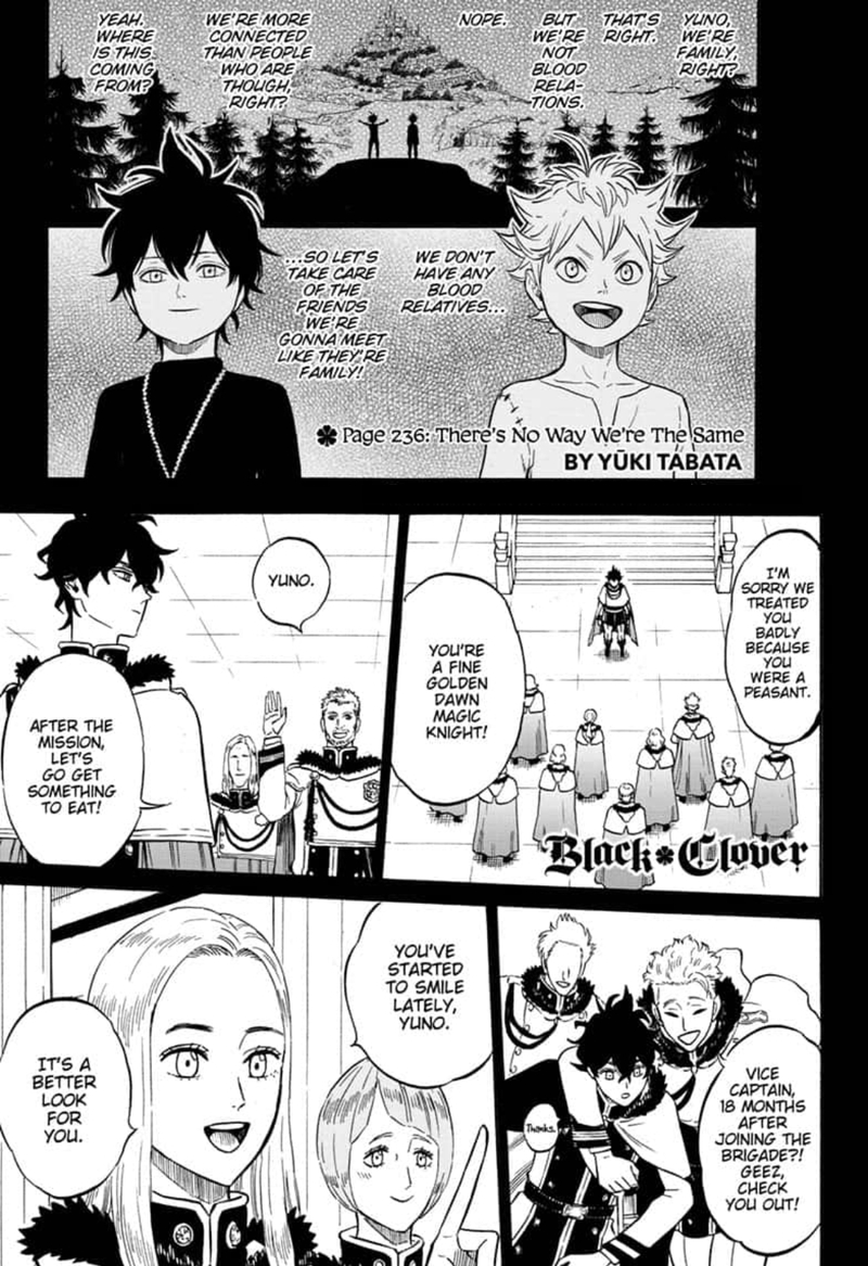 Black Clover Manga Chapter 236 page 1 - There's No Way We're the Same