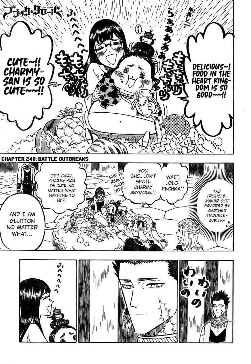 Black Clover Manga Chapter 240 page 1 - The Great War Breaks Out