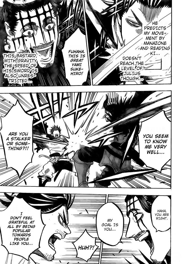 Black Clover Manga Chapter 245 page 10 - Dante vs. the Captain of the Black Bulls