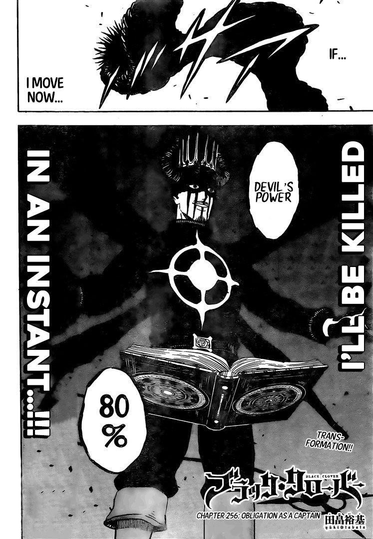 Black Clover Manga Chapter 256 page 2 - A Captain's Duty
