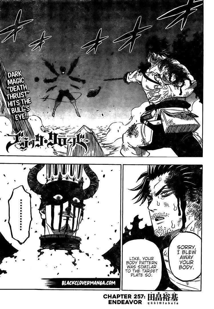 Black Clover Manga Chapter 257 page 1 - Rise to Action