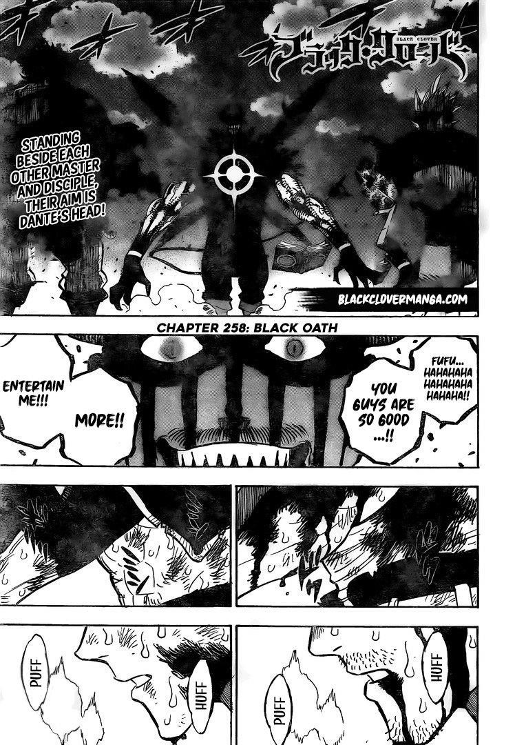 Black Clover Manga Chapter 258 page 1 - Black Oath
