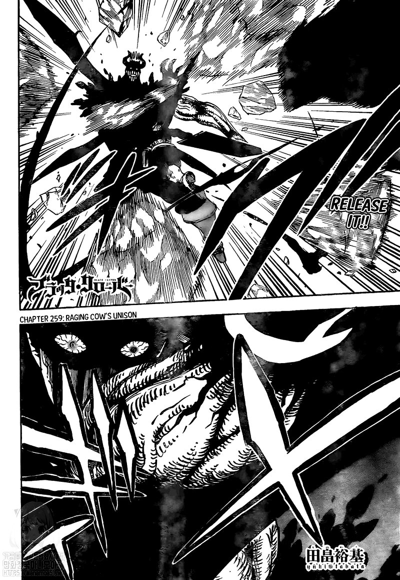 Black Clover Manga Chapter 259 page 2 - Raging Bull Unison