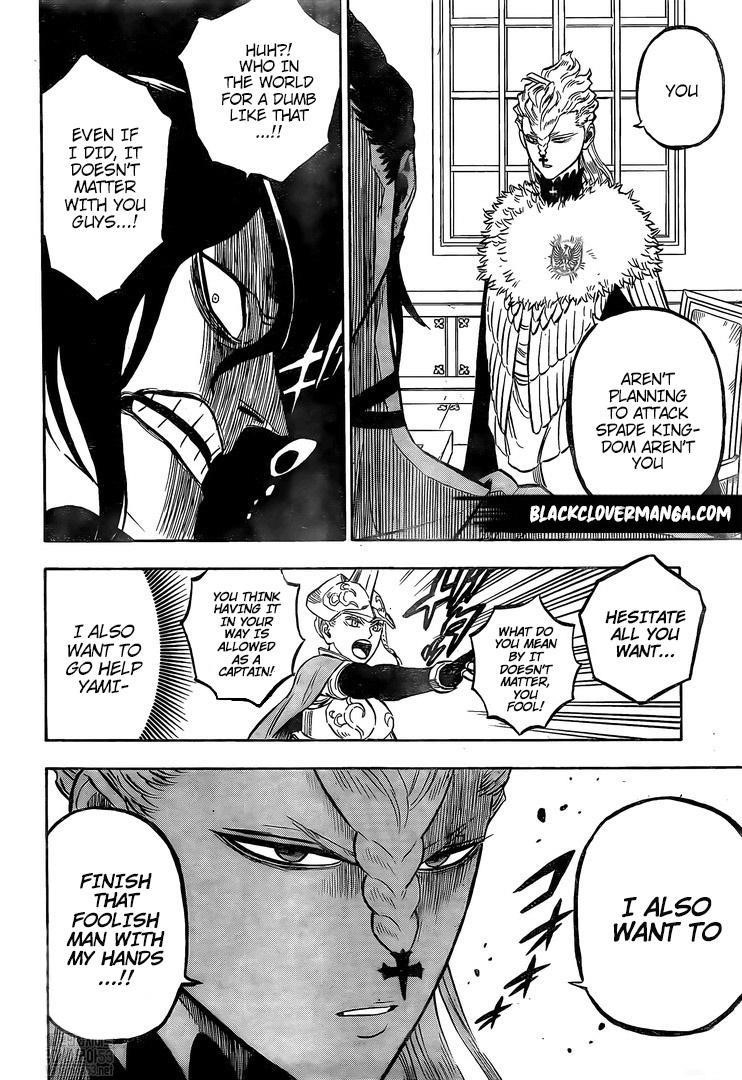 Black Clover Manga Chapter 262 page 11 - A Turbulent Conference