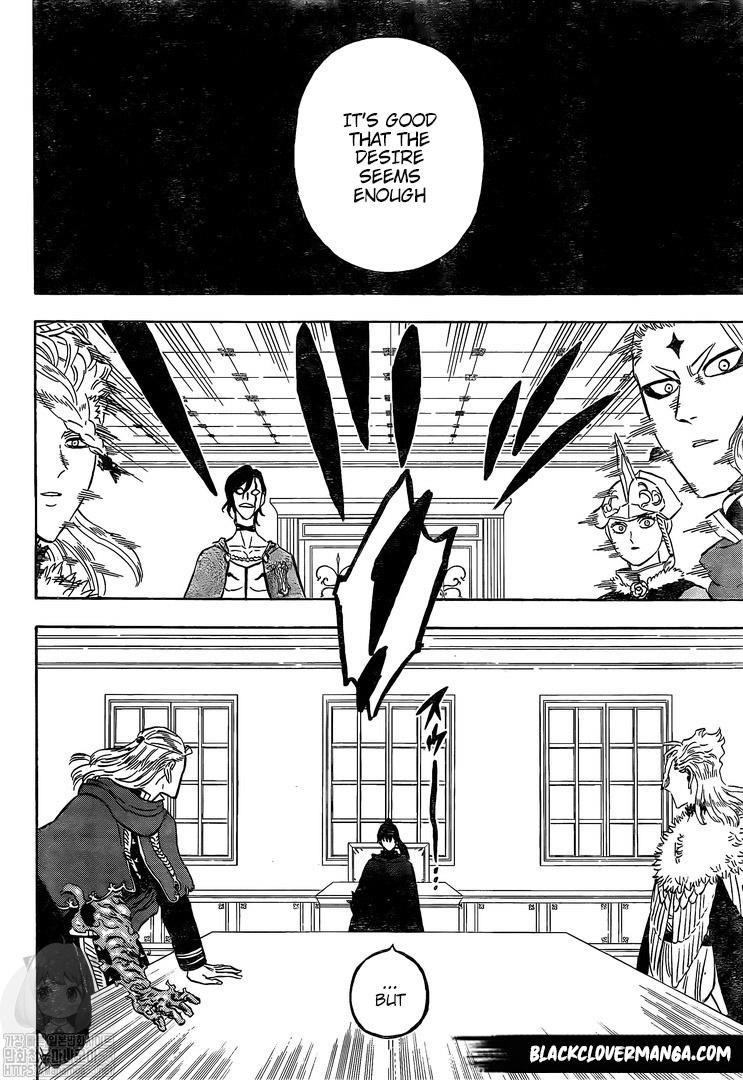 Black Clover Manga Chapter 262 page 13 - A Turbulent Conference