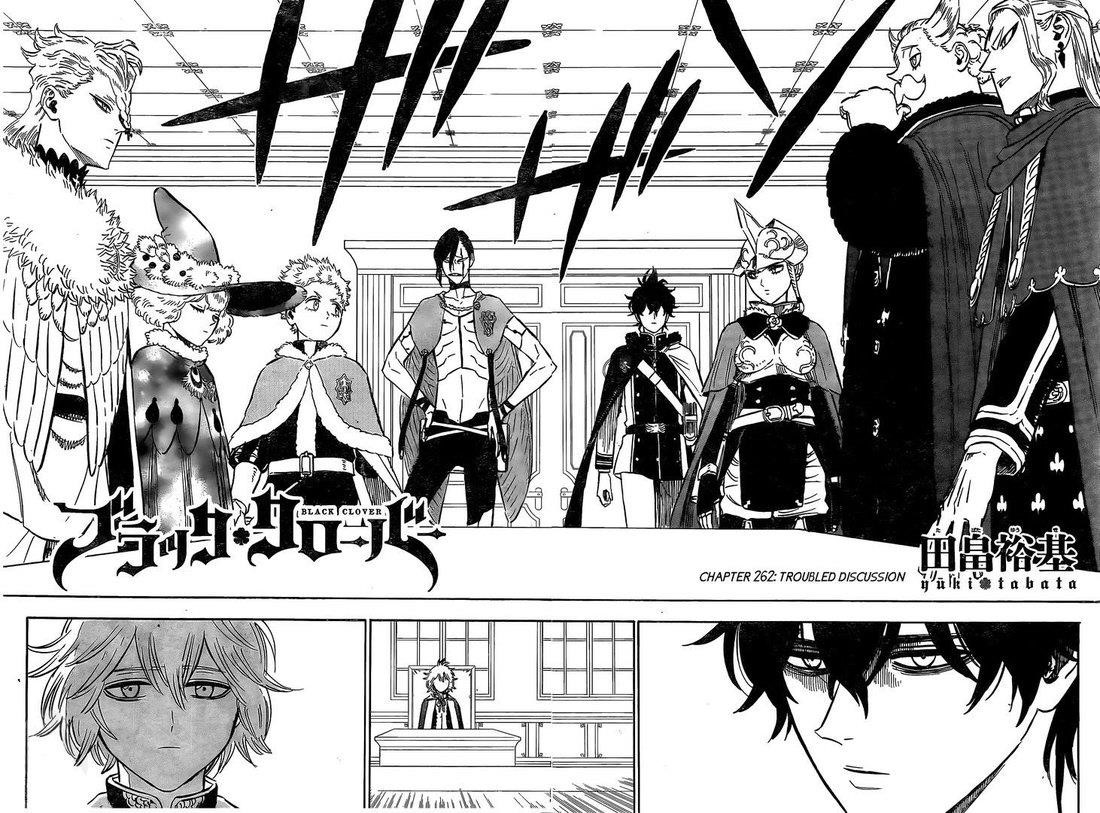Black Clover Manga Chapter 262 page 6 - A Turbulent Conference