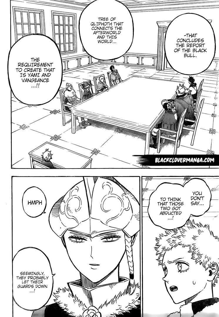 Black Clover Manga Chapter 262 page 7 - A Turbulent Conference
