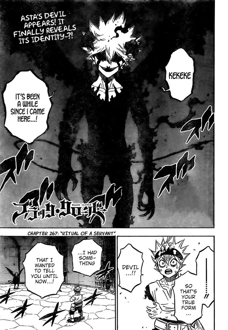 Black Clover Manga Chapter 267 page 1 - The Devil-Binding Ritual