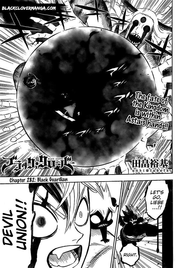 Black Clover Manga Chapter 282 page 1 - Black Guardian