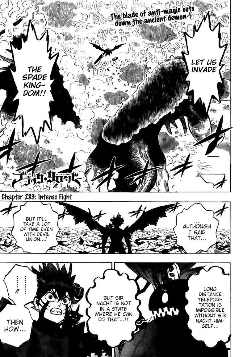 Black Clover Manga Chapter 283 page 1 - A Huge Melee