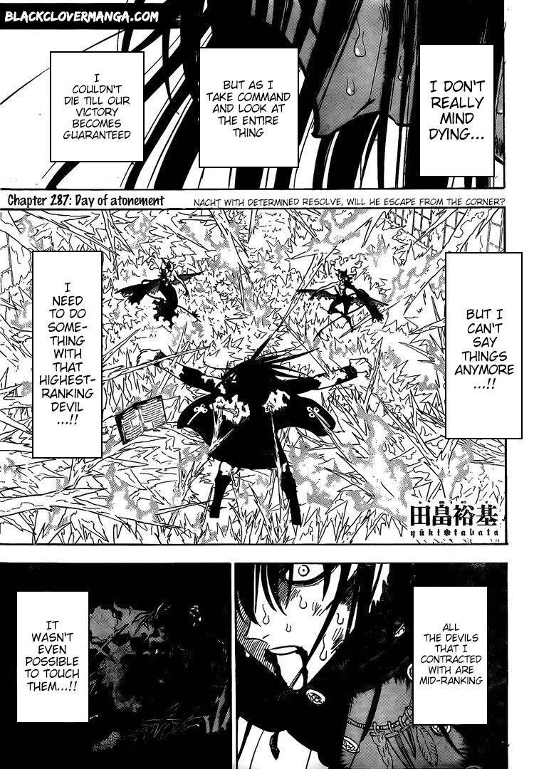 Black Clover Manga Chapter 287 page 2 - Day of Atonement