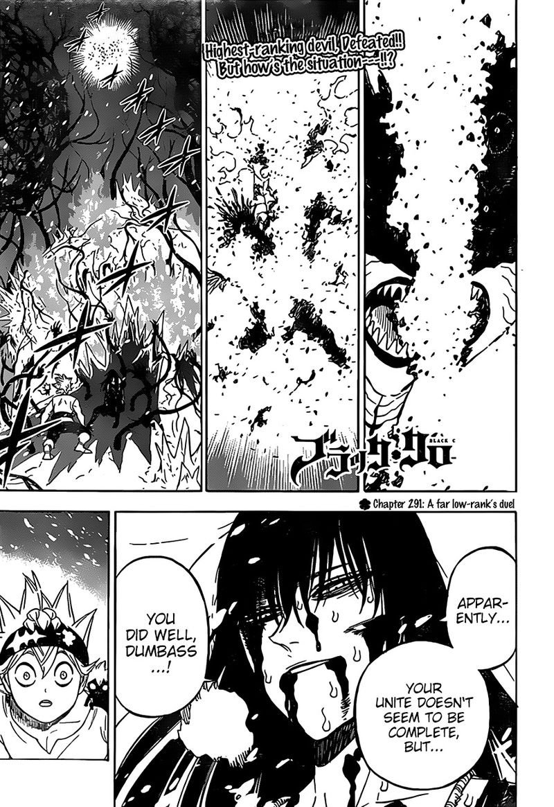 Black Clover Manga Chapter 291 page 1 - A Duel with a Distant Inferior