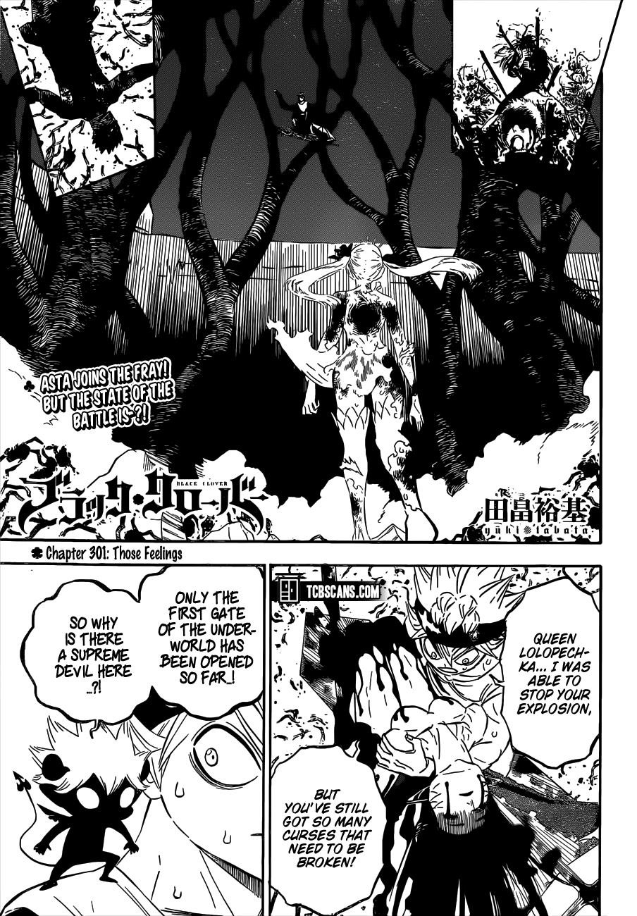 Black Clover Manga Chapter 301 page 1 - Those Feelings