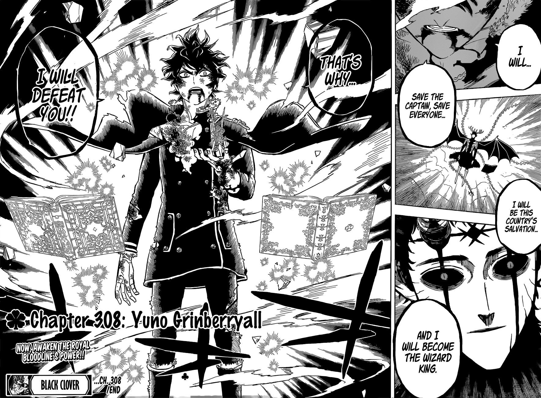 Black Clover Manga Chapter 308 page 13 - Yuno Grinberryall