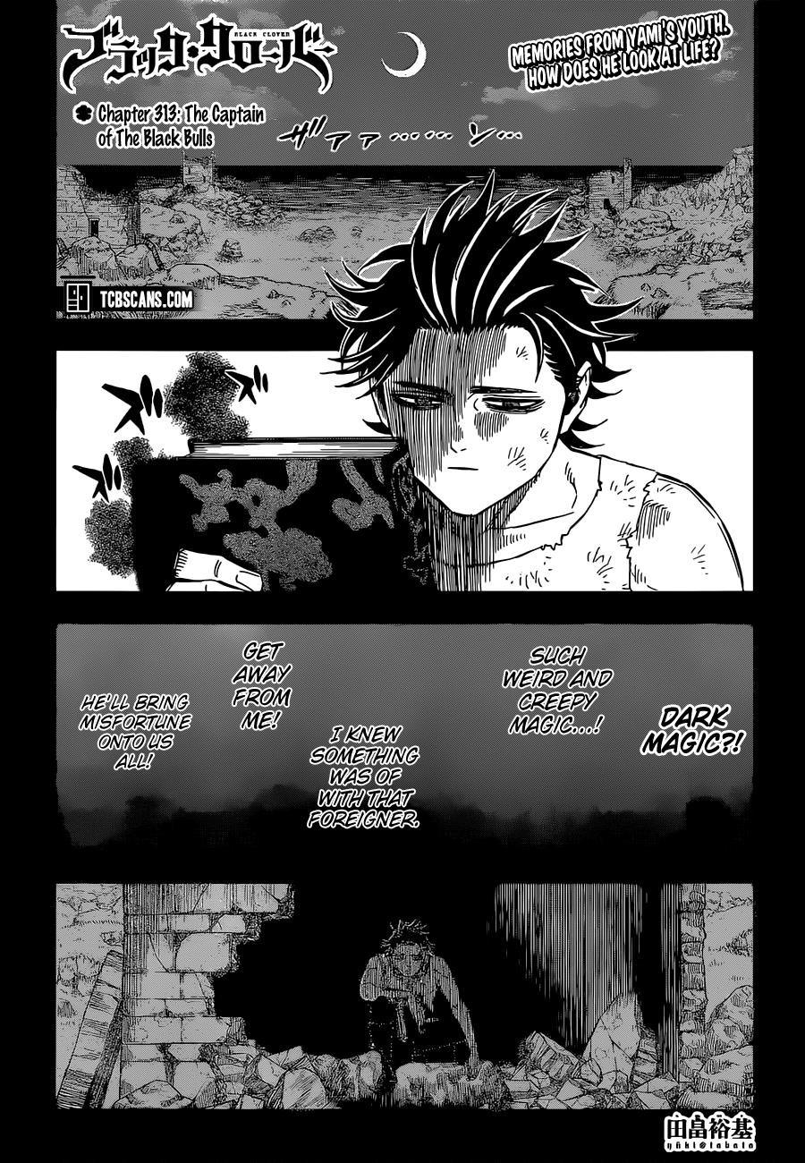 Black Clover Manga Chapter 313 page 1 - The Captain of the Black Bulls