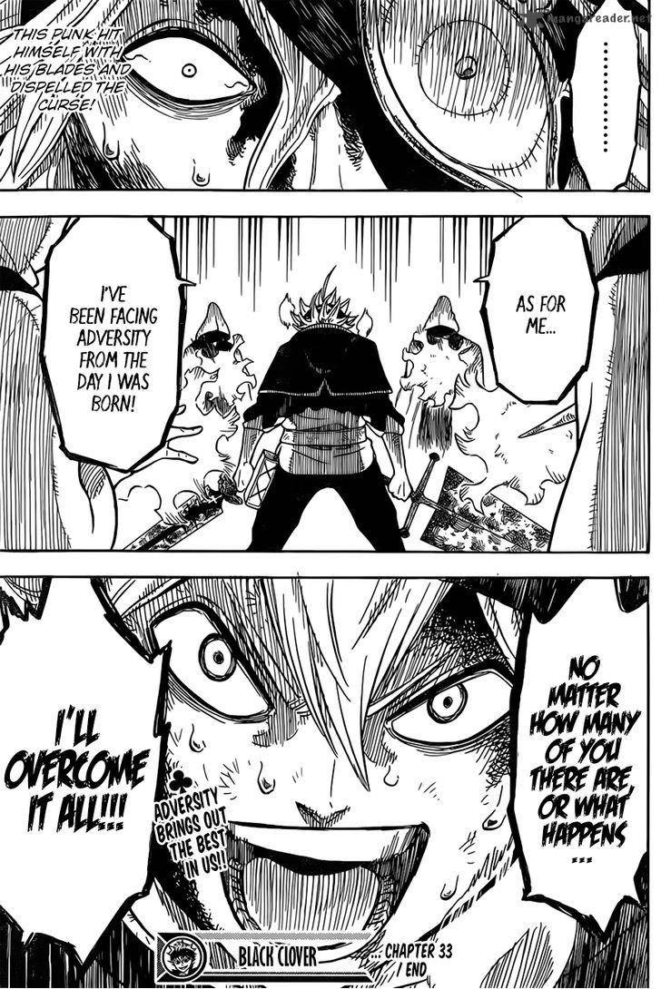 Black Clover Manga Chapter 33 page 17 - Adversity