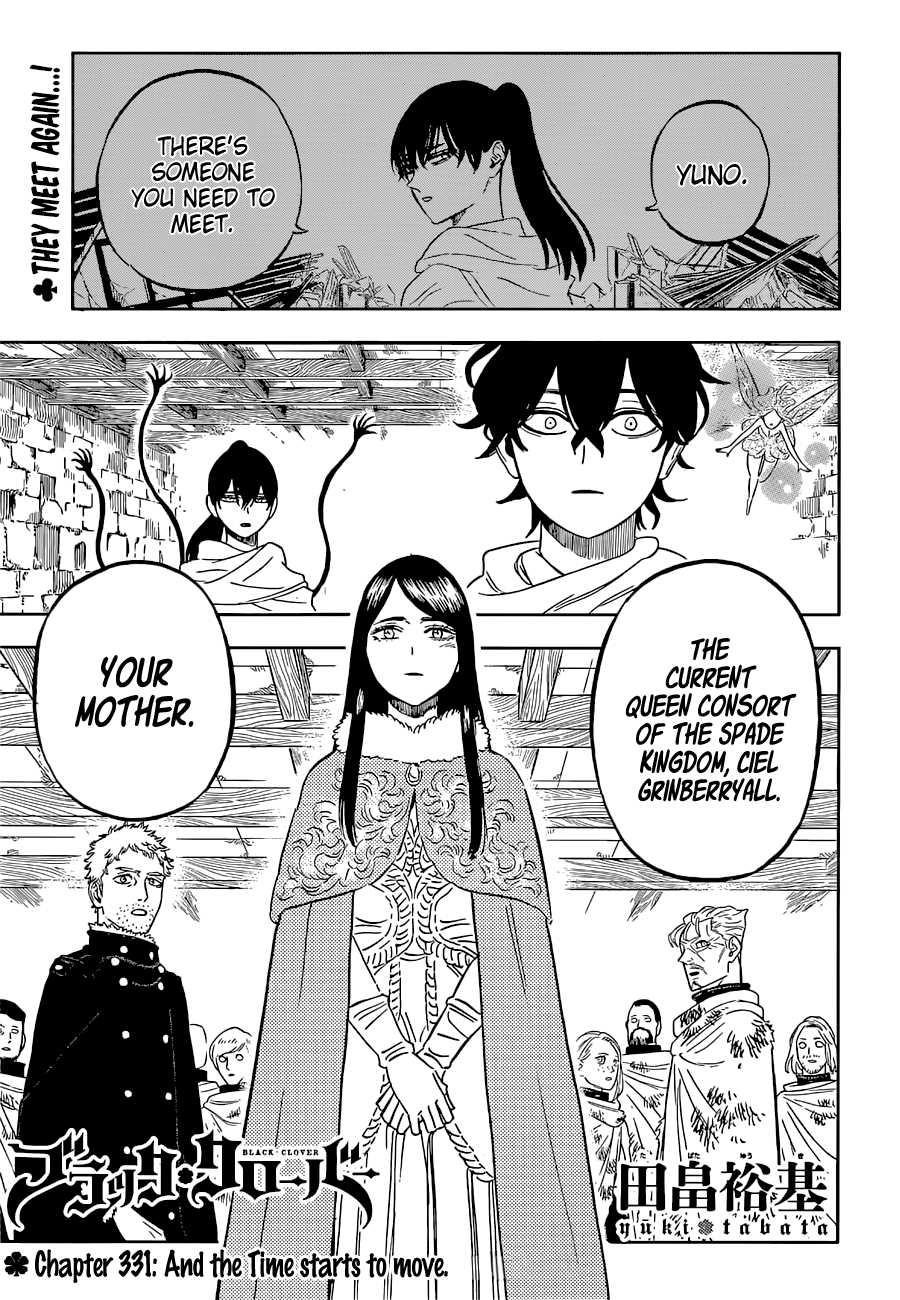 Black Clover Manga Chapter 331 page 1 - And the Time starts to move.