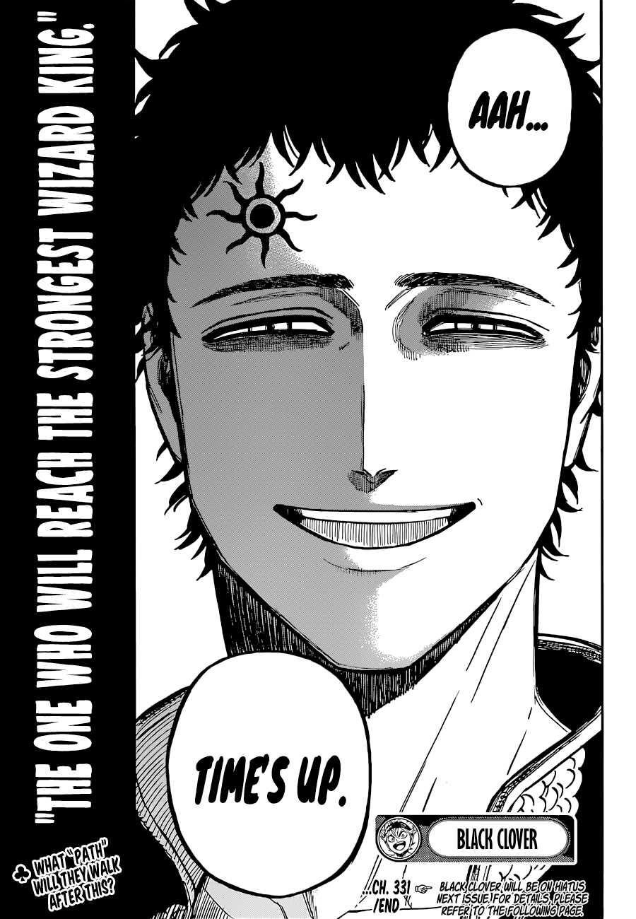 Black Clover Manga Chapter 331 page 15 - And the Time starts to move.