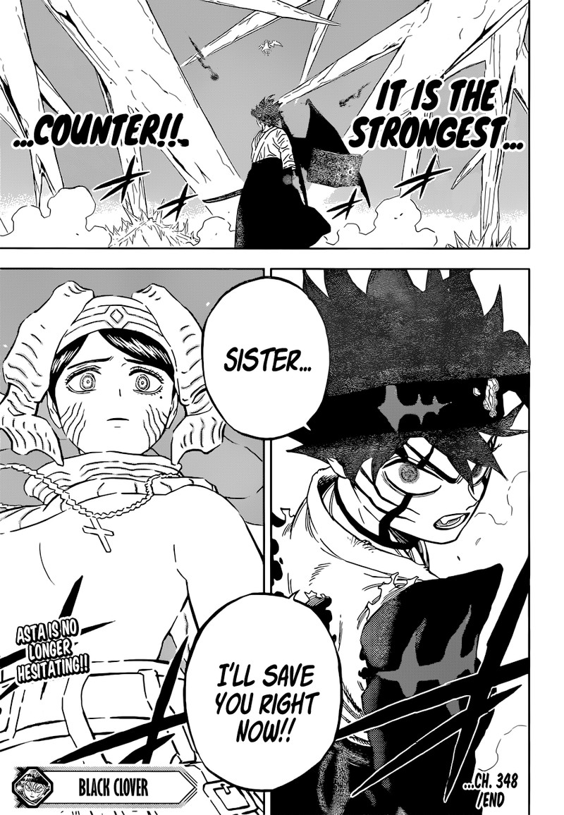 Black Clover Manga Chapter 348 page 16 - Determined